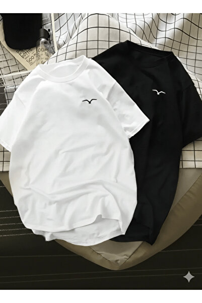 kahire تيشيرت مارتي المطبوع الفاخر بحجم كبير