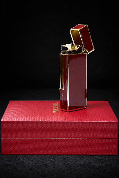 Vindiesel Lüks Metal Benzinli Çakmak | Premium İşçilik – Özel Kırmızı Renk ve...