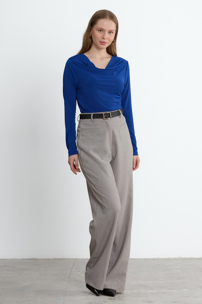 LADYA COLLECTION Smoked Color Classic Viola Pants
