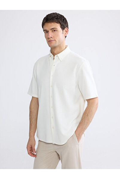 LC Waikiki Nevavm Regular Fit Men's Basic Shirt with a Difference