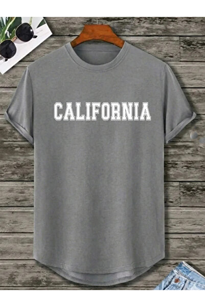 SUNFREE Καλοκαιρινό Unisex μπλουζάκι με οβάλ φούστα με στάμπα CALIFORNIA, από...