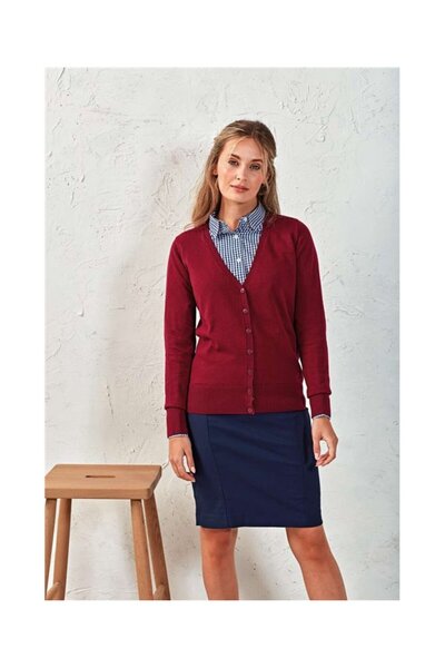 Premier Women's knitted cardigan with button closure, casual style - PR697 Bu...