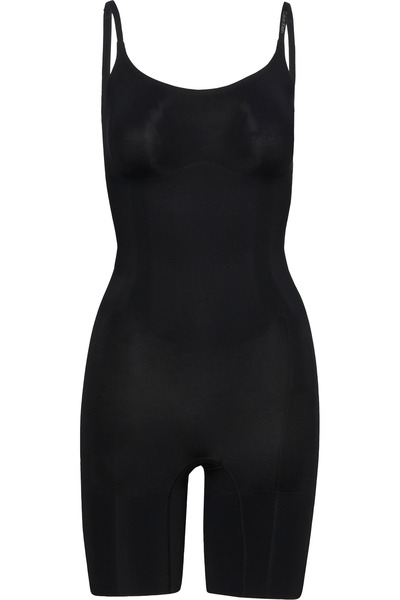 Calvin Klein Kadın Mid Thigh Siyah Bodysuit
