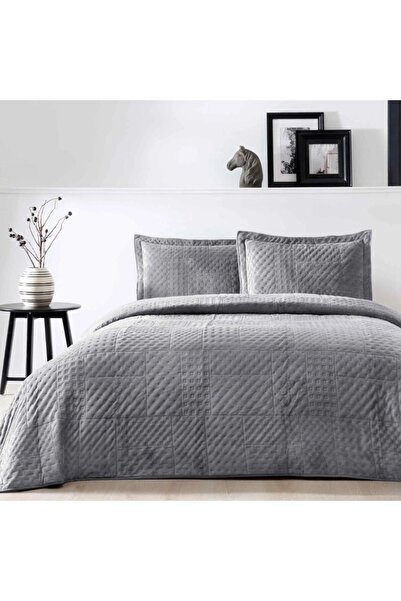 Taç Luxury velvet duvet cover set +2 pillowcases, TAC, Alvin Anthracite