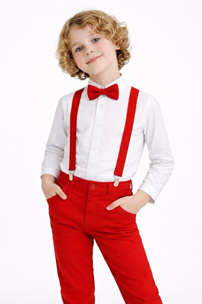 BAGİSTA BUTİK SET CĂMAȘĂ, PANTALONI ȘI PAPION CU DESIGN SPECIAL PENTRU BĂIEȚI