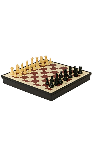 Fitness World Magnetic plastic chessboard 26x26 cm, fixed chess pieces, non-slip