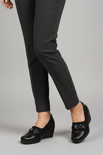 Norfix 029 Pantofi de damă casual cu toc cu pană de 5,5 cm