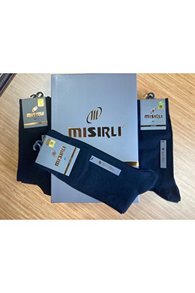 Mısırlı Erkek Bambu 4 Mevsim Çorap 12 adet (12 adet siyah)