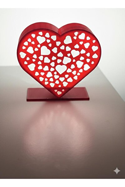 3Dikili design kalp gece lambası