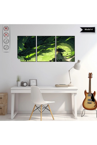 Akıllı Kağıt Statik Tutunma Özellikli Tablo - Poster Anime (Model- 4)
