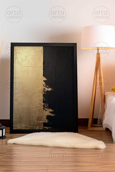 Artavessa لوحة فنية بإطار أسود من قطعة واحدة - ARTPLSTKSYH4