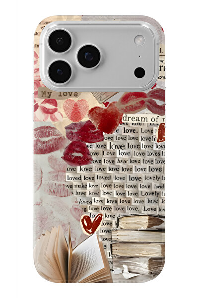 Multitronic حافظة شفافة مطبوعة بتصميم My Love متوافقة مع هاتف iPhone 17 Pro Max