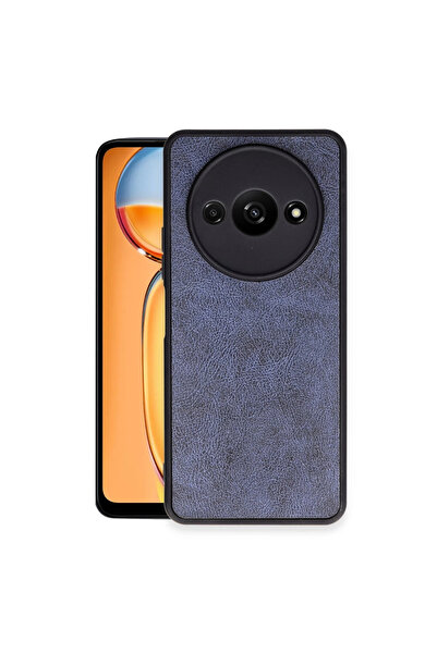 eco port غطاء جلدي أرس لهاتف Redmi A3 4G - أزرق داكن