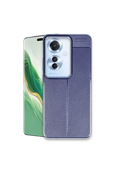 eco port غطاء اوبو رينو 11 اف للتركيز التلقائي - أزرق داكن