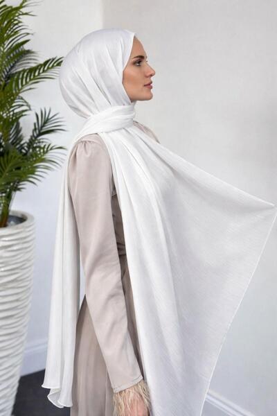 Şulemoda Giyim Βραδινό Φόρεμα JanJan με Σάλι ΛΕΥΚΟ