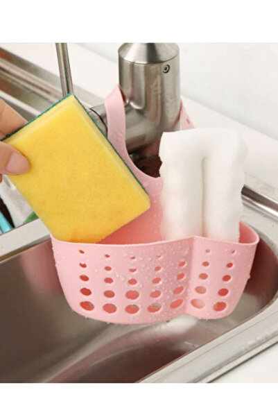 OEM Suport Organizator Drenant din Silicon pentru Bureți și Accesorii – Roz