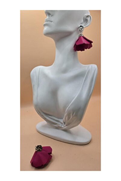 Verdandi Leather FLOWER ROSES EARRINGS