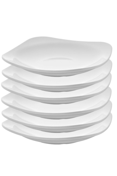 Raki Set 6 farfurii patrate adanci melamina 24x24x3,9cm