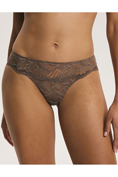 ESOTIQ Chiloți eleganți pentru femei, cu imprimeu floral frumos, semitranspar...