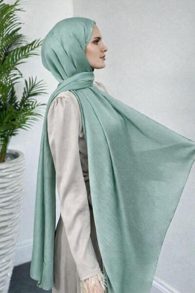 Şulemoda Giyim JanJan Βραδινό Φόρεμα Σάλι Μέντα