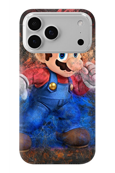 Multitronic حافظة شفافة مطبوعة بتصميم ماريو متوافقة مع آيفون 17 برو ماكس