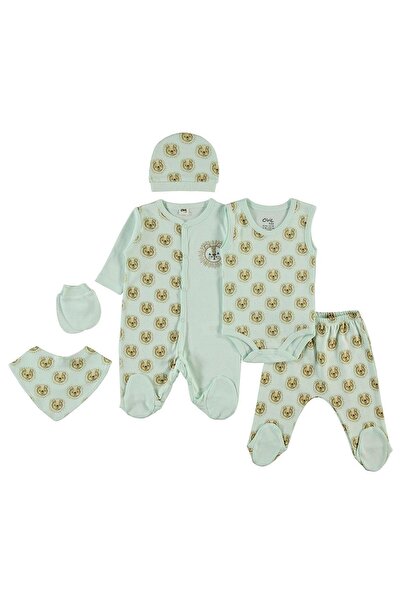 Civil Baby Seturi de body-uri pentru bebeluși băieți, 6 piese - Verde 0-1 lună