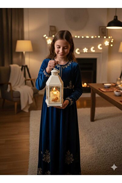 dehkah فانوس رمضاني، مصباح ضوء وصوت، نشيد الترحيب بالهلال، مقاس 20 × 13 × 13