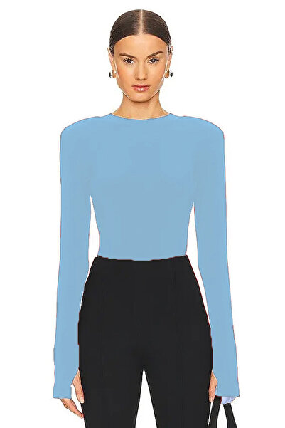 AFR CLOTHES Women's Padded Double Layer Jersey Fabric Bluz