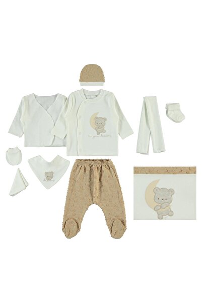 Civil Baby Baby Boy 10-Piece Bodysuit Set - Beige 0-1 Month