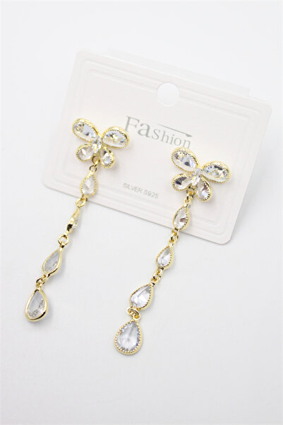 Mestore Zircon Stone Earrings - Gold