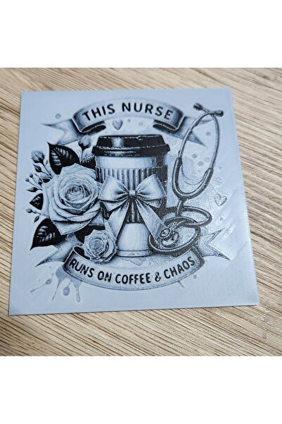 DU&ER مجموعة من 3 قواعد أكواب بتصميم ممرضة