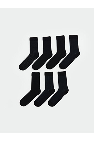 LC Waikiki Shining Store's Glittering Choices Textured Bamboo Men's Socks 7-Pack