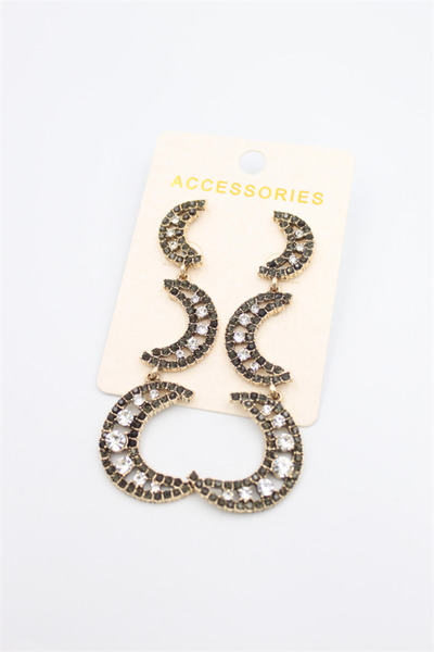 Mestore Moon earring - black