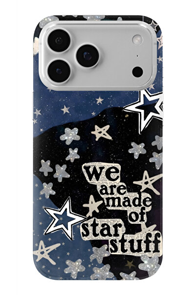 Multitronic حافظة شفافة مطبوعة بتصميم ستار متوافقة مع آيفون 17 برو