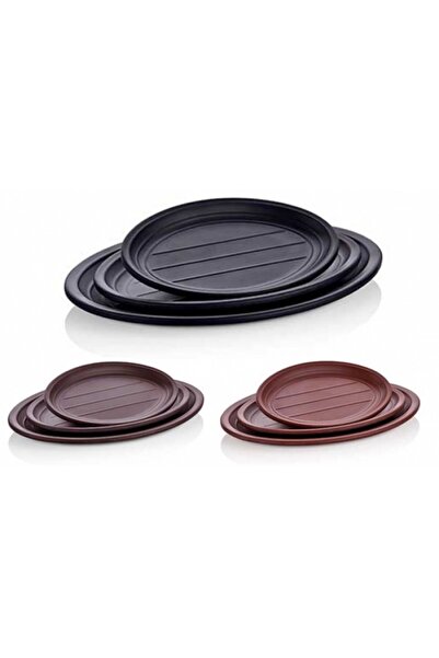 Culinaro Set 6 farfurii ovale melamina Terra 27,4x19,7cm