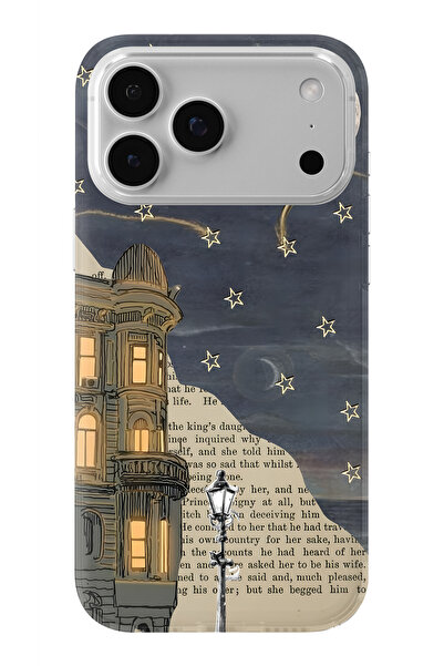 Multitronic حافظة شفافة مطبوعة بتصميم Lonely Nights متوافقة مع هاتف iPhone 17...