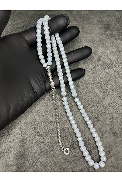 Mos Tespih 99' High-Quality Natural Glass Pearl Beads Prayer Beads