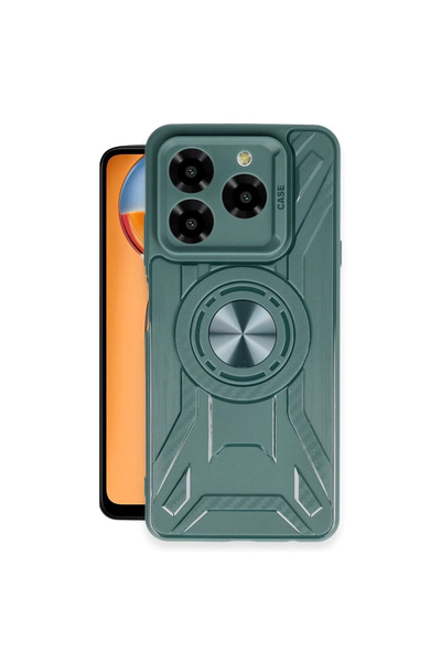 eco port حافظة جنرال موبايل إيرا 50 من السيليكون من لينكولن - أخضر داكن