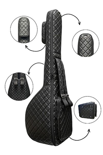 Erga Müzik Κάλυμμα Σάζ Κάιλαϊς από συνθετικό δέρμα, χοντρό, καπιτονέ, με μακρ...