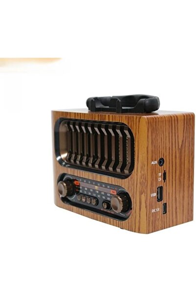 Generic Retro Bluetooth Speaker with FM/AM/SW, Rechargeable Battery, TF Card ...