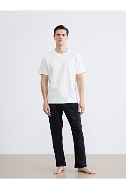 LC Waikiki I Standartkalıp Checked Embroidered Men's Pajama Bottoms from Free...