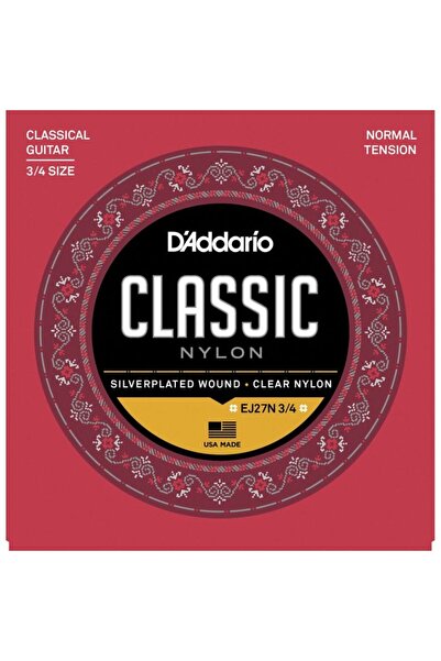 Daddario EJ27N Set de corzi pentru chitară clasică, mărime 3/4