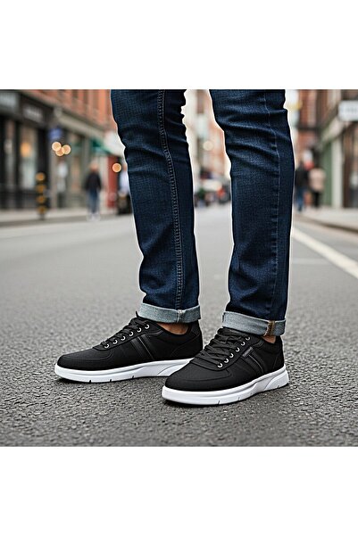 KAFKASLAR AYAKKABI Orthopedic Flat Sole Linen Tricot Men's Sneaker Daily Laof...