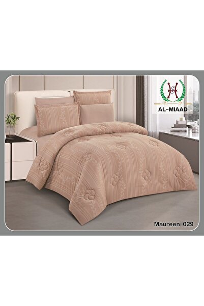 ALMIAAD Luxury Jacquard Double Quilt Set (6 Pieces) - Double Bedspread Set