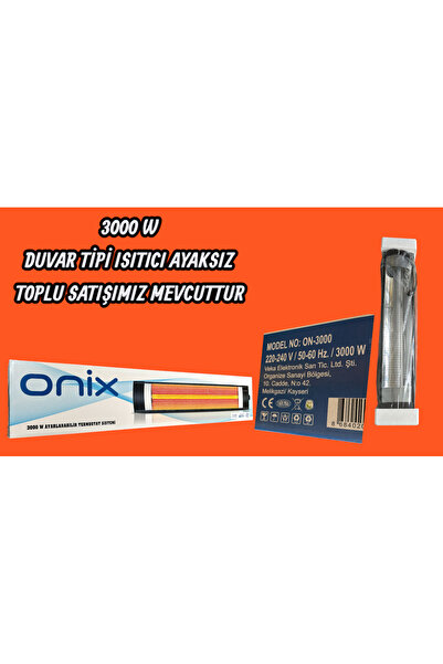 onix 3000 W Heater Wall-Mounted Model Without Stand