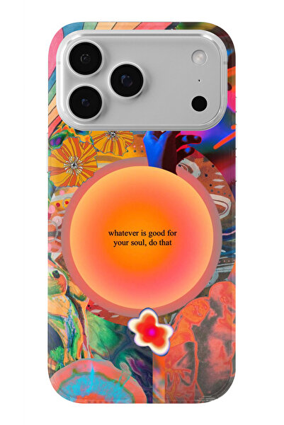 Multitronic حافظة شفافة مطبوعة بتصميم Red Soul متوافقة مع هاتف iPhone 17 Pro Max