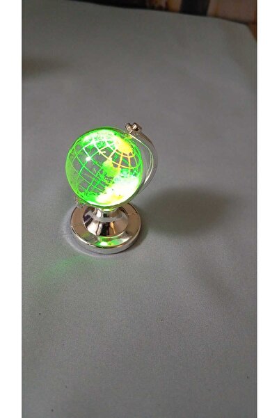 SAGA DEKORASYON & HEDİYELİK Küçük Boy Dünya Işıklı Kristal Cam Küre