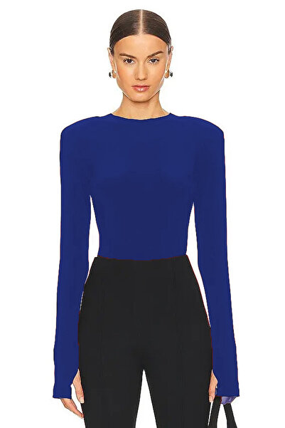 AFR CLOTHES Women's Padded Double Layer Jersey Fabric Bluz