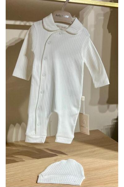 Generic Baby boy's overalls, sizes up to 3 months, off-white color