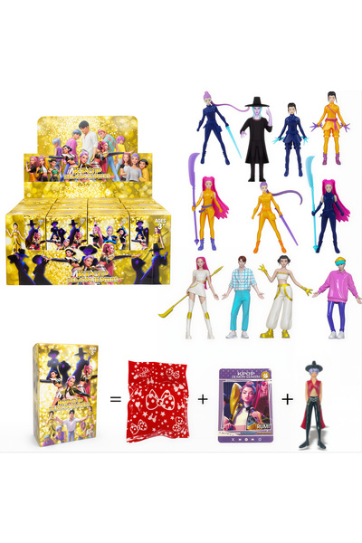 Amigo Figurine KPOP Demon Hunters, set 12, cutie blindată, 10 cm, modele dife...